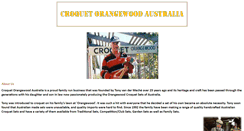 Desktop Screenshot of croquetorangewood.com.au