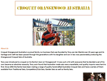 Tablet Screenshot of croquetorangewood.com.au